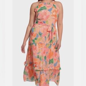 Maggy London Floral Multicolor Dress